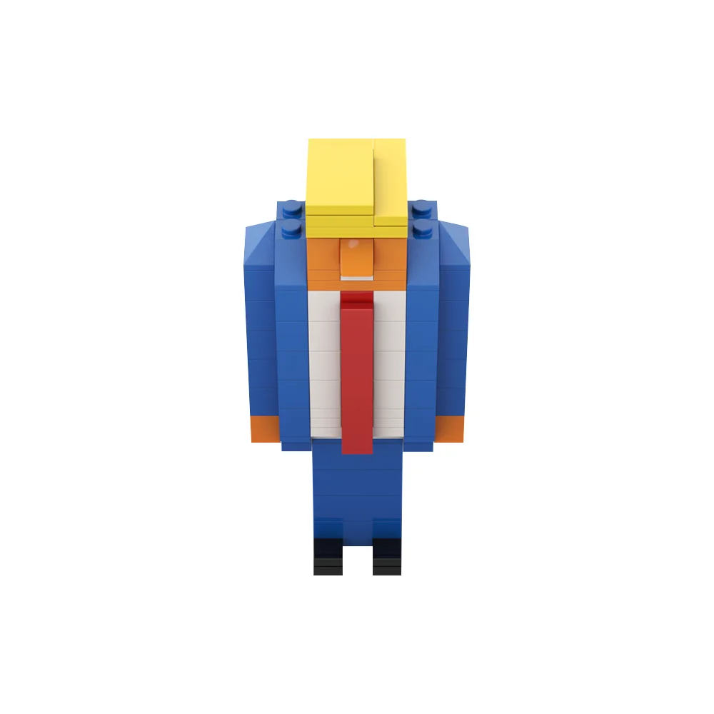 MOC Creativity Donald Trumps Model Building Blocks US President Action Figure Stitch Bricks Toys Character for childrens Gift