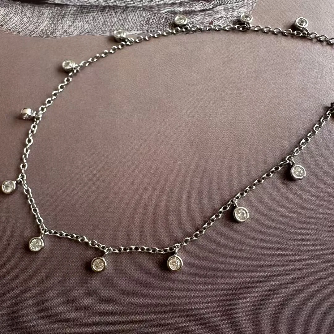 YEEVAA Chain Necklace with Delicate Crystal Charms for Layering Set, Fashion Jewelry, Unique Gifts