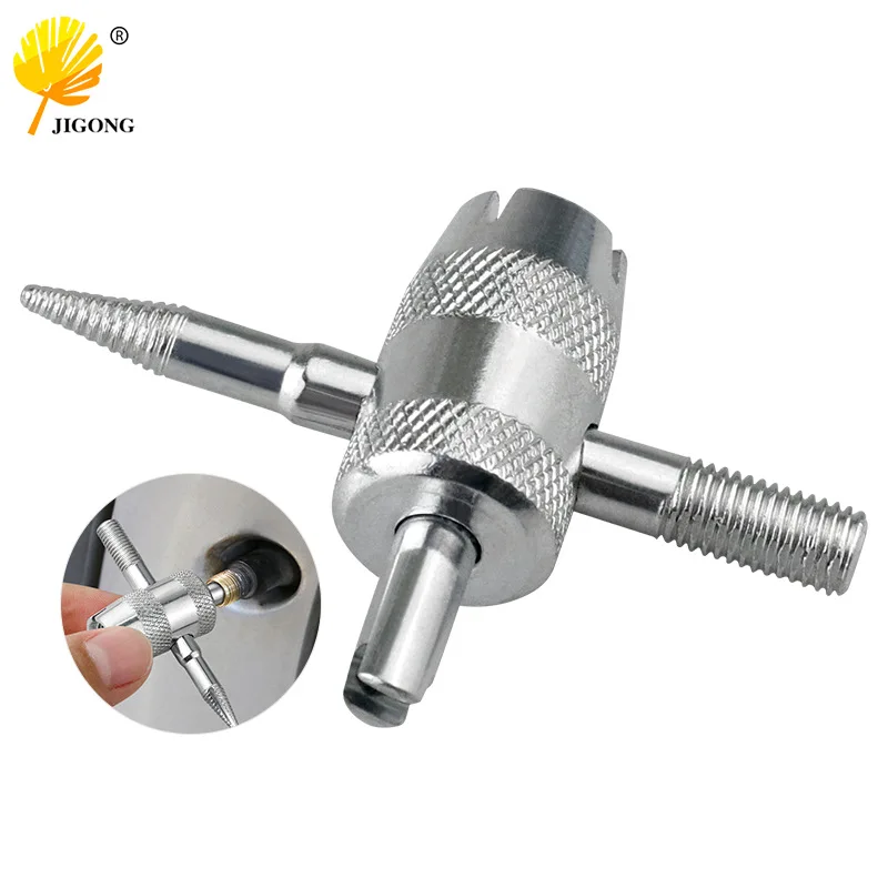 4 in 1 tire valve tool core removal wrench key repair driver