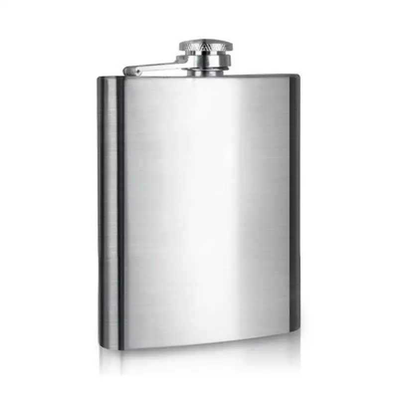 7oz 8oz Outdoor Stainless Steel Hip Flask Whisky Wine Pot Alcohol Pocket Bottle for Travel Camping