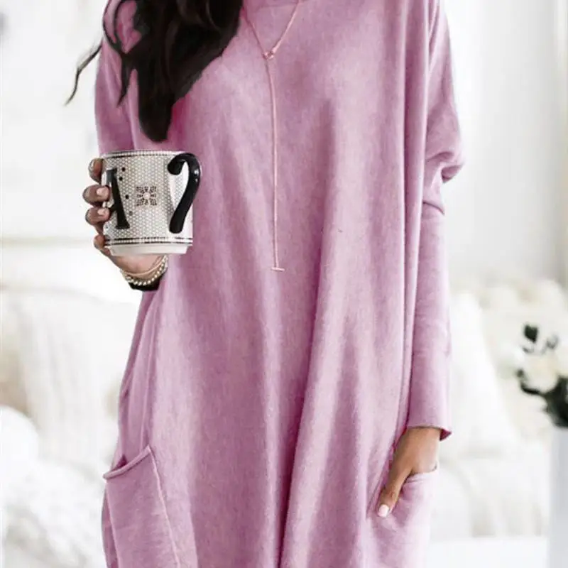   Otoño largo Sve Casual ket camiseta Tops Street Sle Slim Fit V-Ne mujeres Faion Tops europeos y americanos