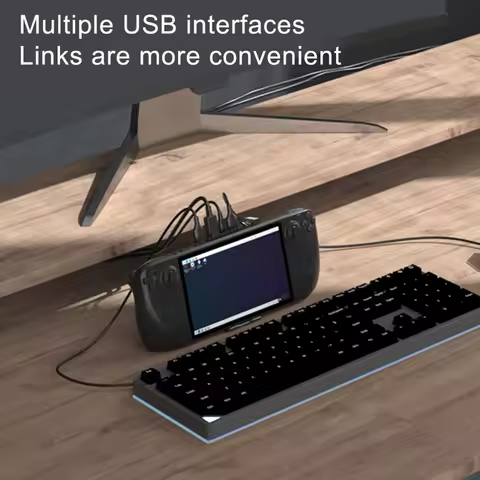 Steam Deck Docking Station Base Stand Hub Transform ROG Ally Console With Steam Oled Dock, USB C To RJ45 Ethernet