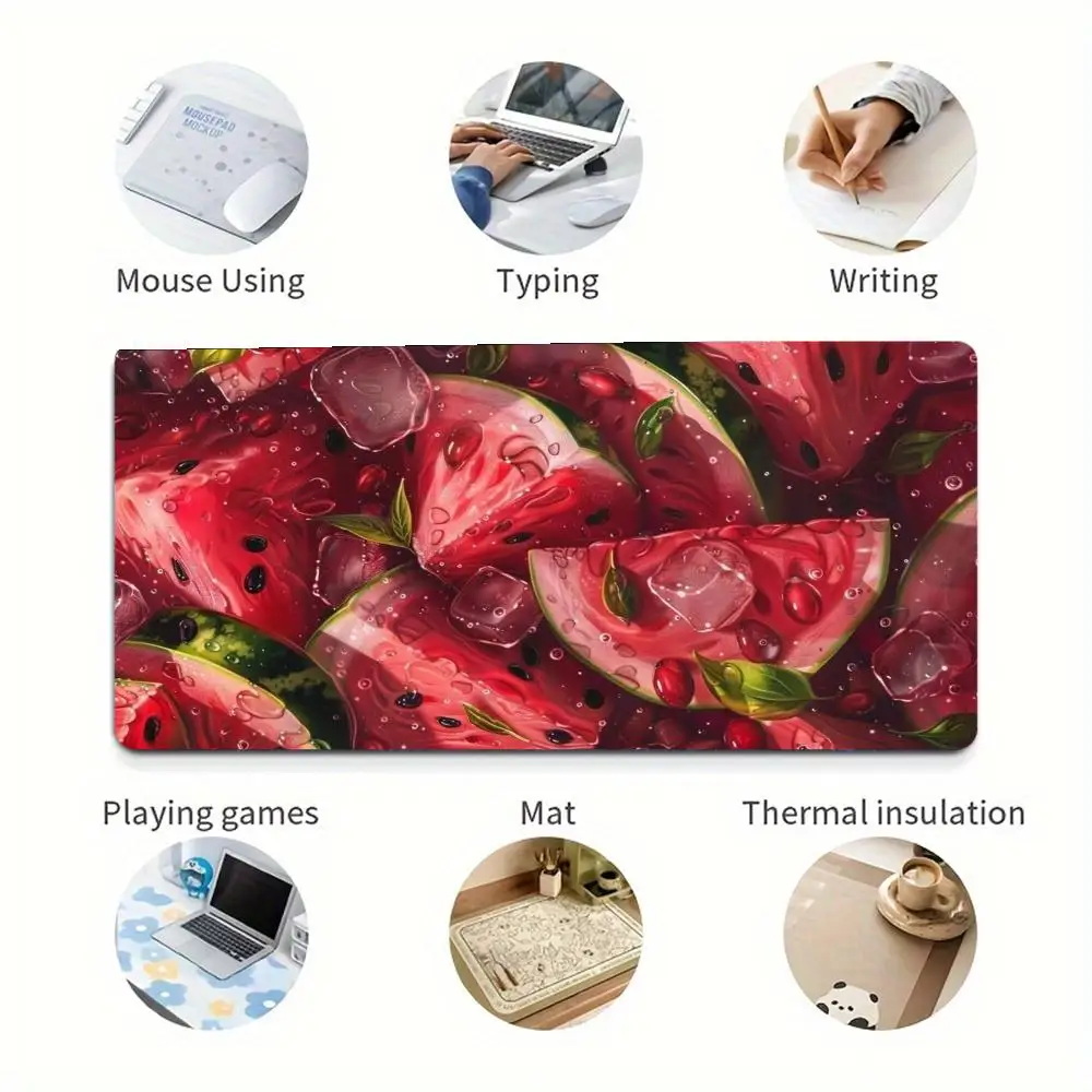 Alas Mouse Buah Aksesori Kantor Gamer Kabinet Pc Alas Meja Permainan Meja Komputer Alas Gaming Keyboard