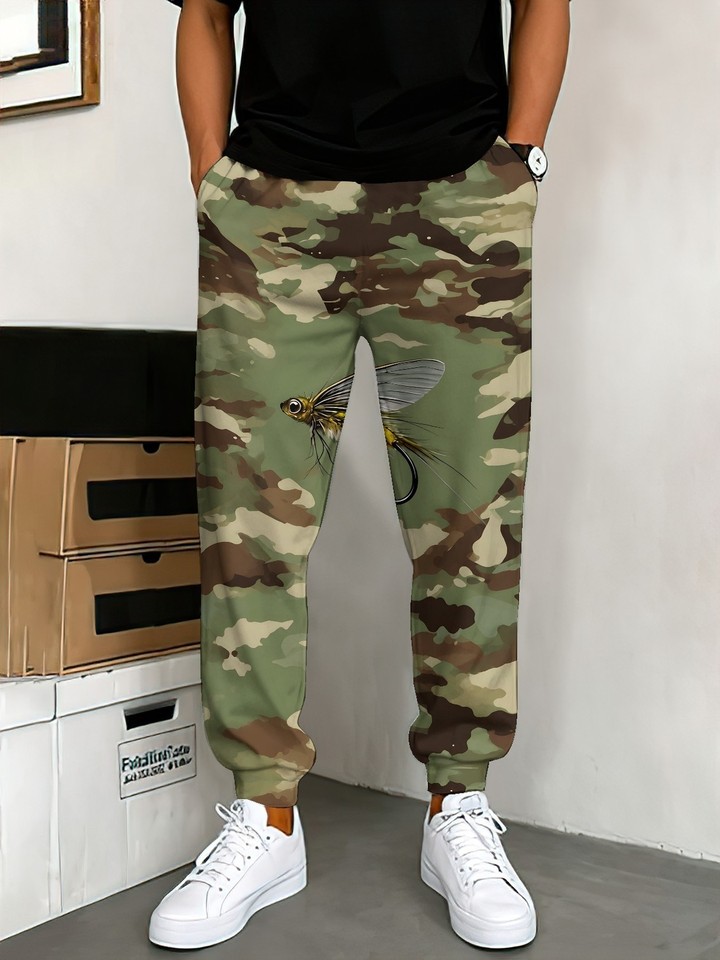 Unisex Outdoor Camouflage 3D-Print Jogger Pants – Breathable Trousers for Mountain Biking, Motocross, Casual Wear, and Fitness