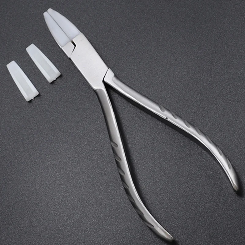 2Pcs Quality Eyeglasses Maintenance Accessories Small Square Pliers Plastic Head Frame Adjusting  Tools Parts