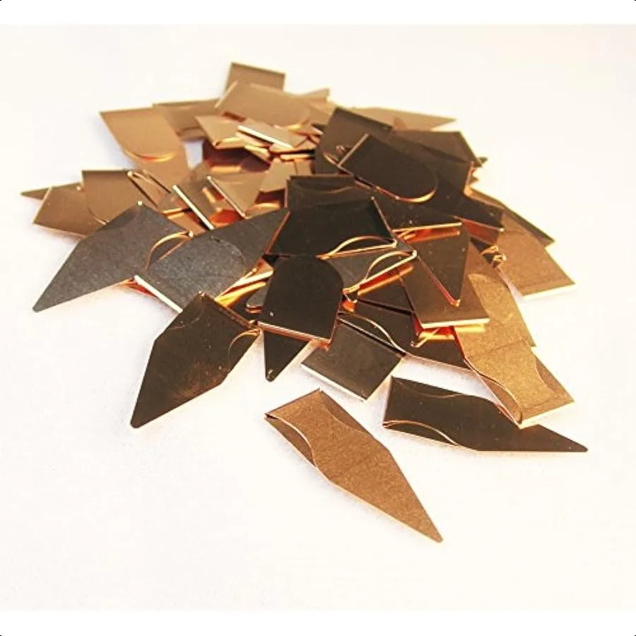 125 Count Tin Bronze Bookmarks Line Book Markers