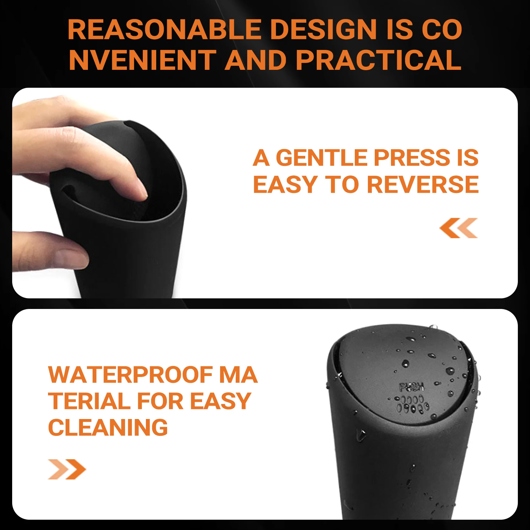 Mini poubelle chaude avec couvercle pour porte-gobelet de voiture lavable en Silicone automobile cuisine et bureau Mini porte-poussière litière poubelle B