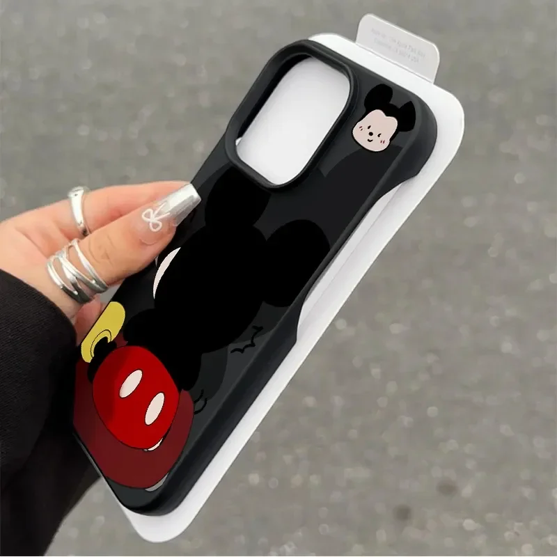 Disney Mickey Mouse Minnie Mouse Cute Cartoon Phone Case for iPhone 16 15 14 13 12 11 Pro Max 14 15 Plus Y2K Classic Back Cover