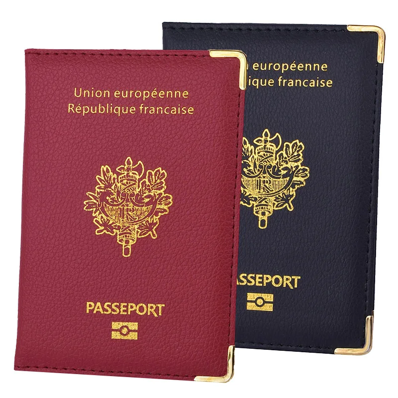 Étui Passeport Holographique Brillant - Cuir PU Souple - Protection Contre Rayures - Idéal Voyage, Cadeau Pratique