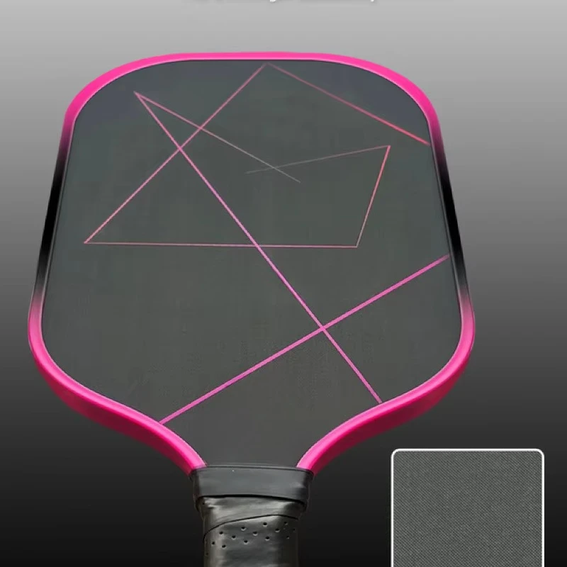 Raw Carbon Pickleball Paddle Cold Press Molding PP Honeycomb Inner Core Lightweight Sport Paddle For Beginner Players