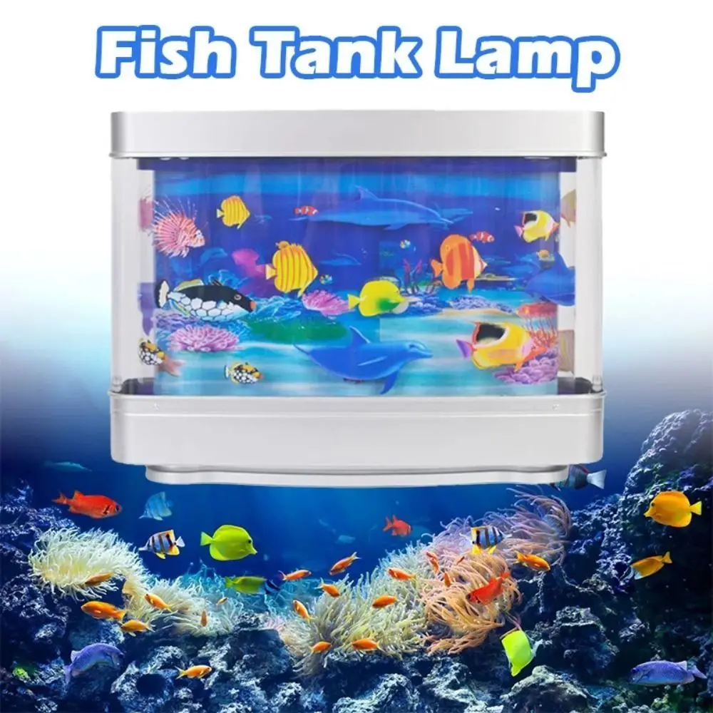 Imagem -04 - Virtual Ocean-dynamic Simulation Ornamental Fish Lamp Impermeável com Interruptor Artificial Fish Tank Lamp Bonito Lâmpada de Plástico