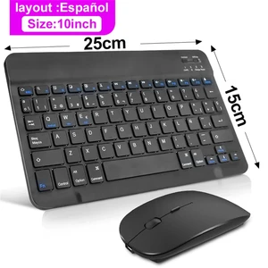 Microdata teclado Bluetooth inalámbrico para el mouse de tableta para iOS Android Windows Mini Pro iPad Air 6 mejores ventas 108 teclado - №6