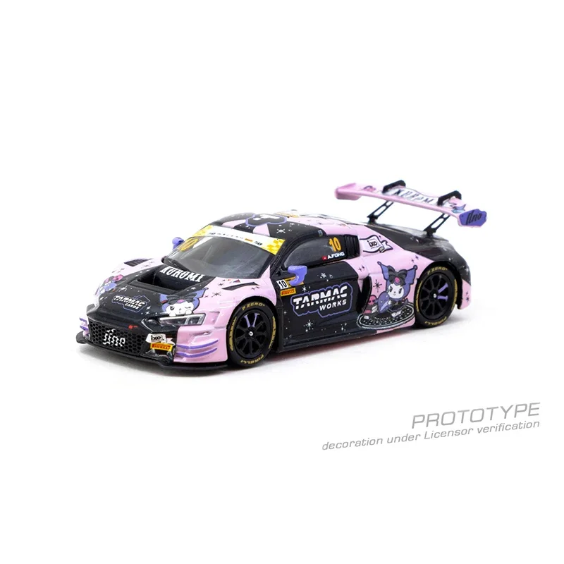 プレセール TW 1:64 サンリオ クロミ アウディ R8 LMS GT3 Evo II マカオ GT カップ 2024 コレクション おもちゃ ダイキャスト カーモデル ターマックワークス