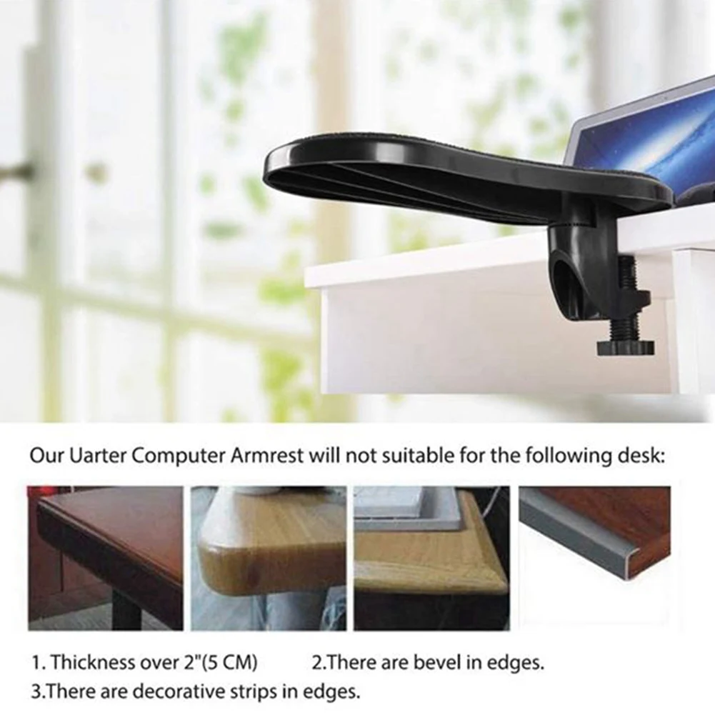 VO-2 шт. подлокотник для компьютерного стола, регулируемая подставка для запястий для удлинителя руки клавиатуры, вращающийся кронштейн для коврика для мыши для офиса