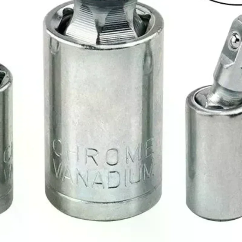 3 Piece Chrome Vanadium Steel Socket Wobble Extension Bar Set 360 Rotation For Auto Repair Home DIY Work