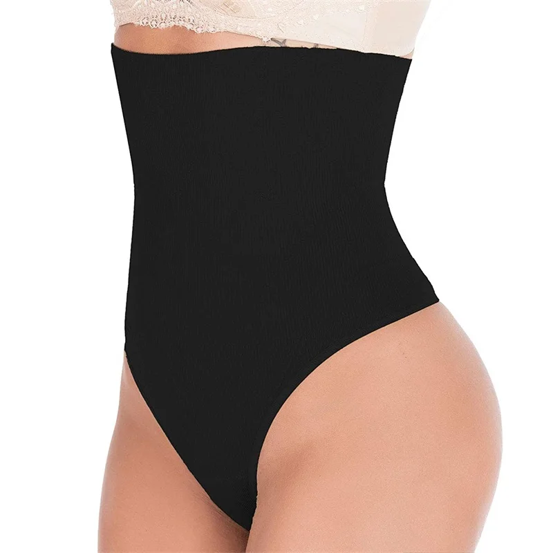 XS High Waist Tummy Control Thong Breathable  Plus Size Shapewear Underwear Women Tummy Tuck Panties Girdle Shaper Waist Trainer