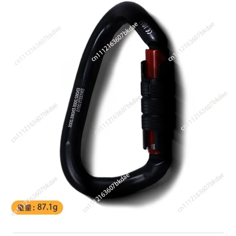 Outdoor Distorted Carabiner Rock Climbing Mountain Hook High Altitude Curved Carabiner Aluminum Alloy Safety Buckle Equipment