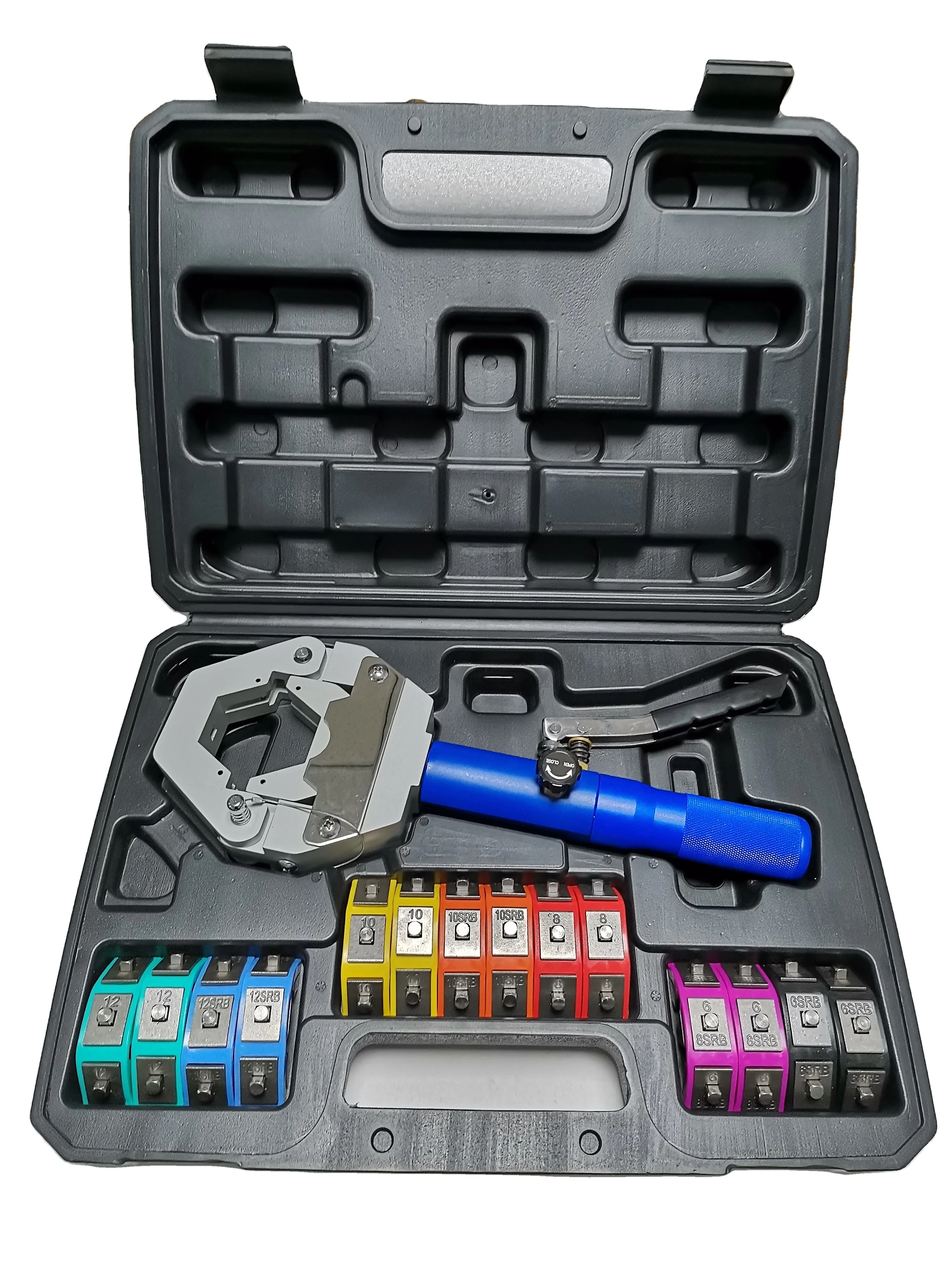 Manual Hydraulic A/C Hose Crimping Tool Air Conditioning Hose Crimper Kit For Automotive Air Conditioning System Repair