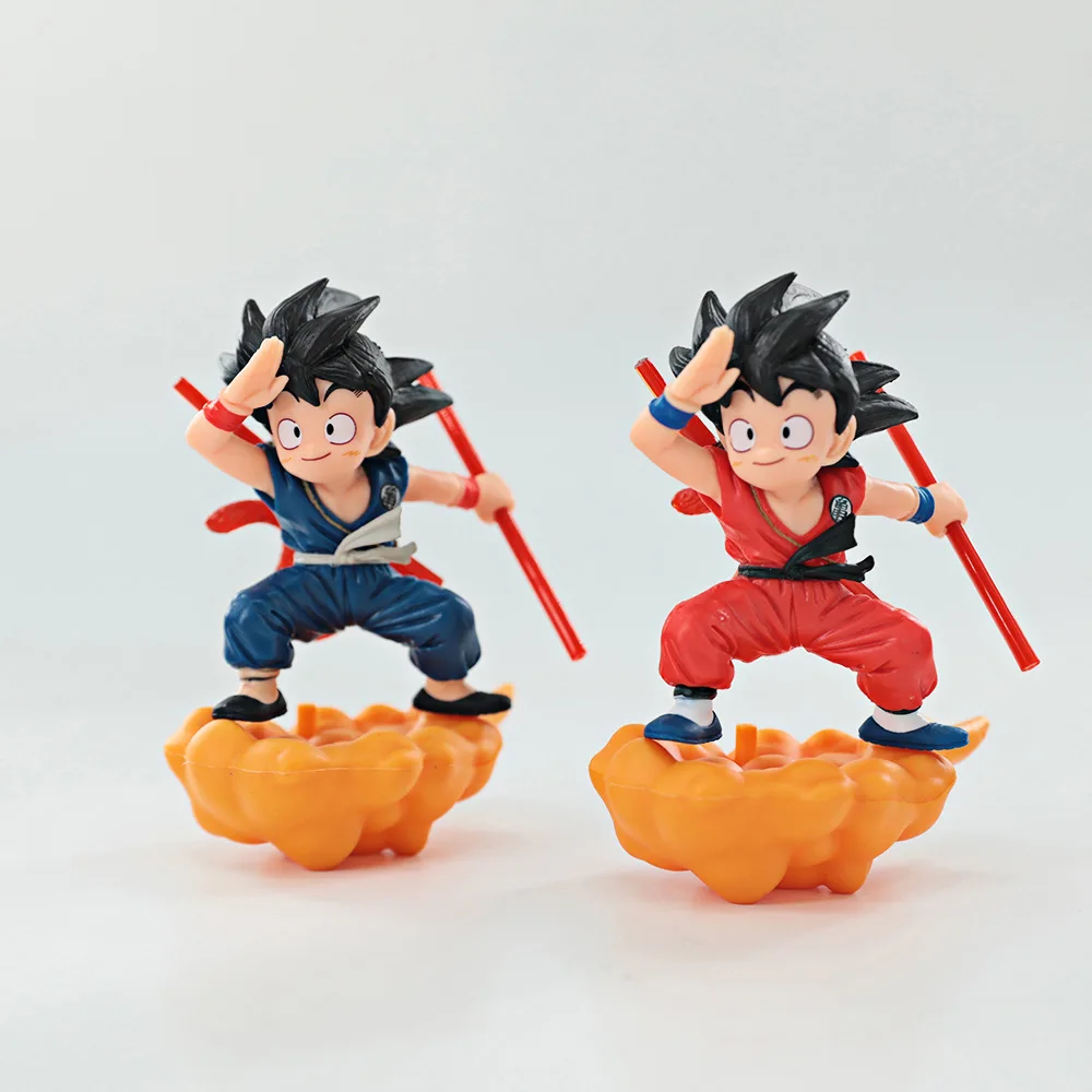 Dragon Ball Z Figure 15cm Q Ver. Son Goku Somersault Clouds Toy PVC Statue Collectible Ornament Model Doll Kids Christmas Gift