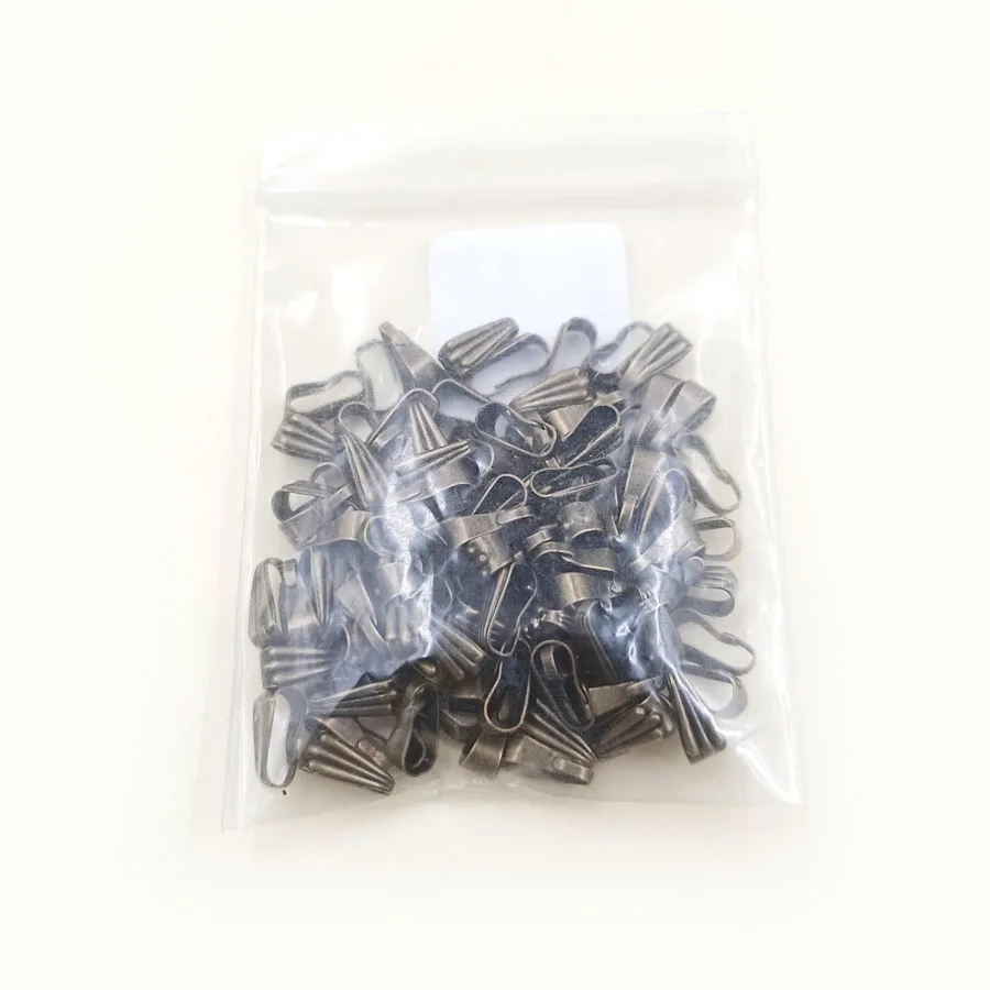 100pcs 7mm DIY Clip Clasp Pinch Bails Buckle Connectors Jewelry Findings Necklace Pendant Accessories