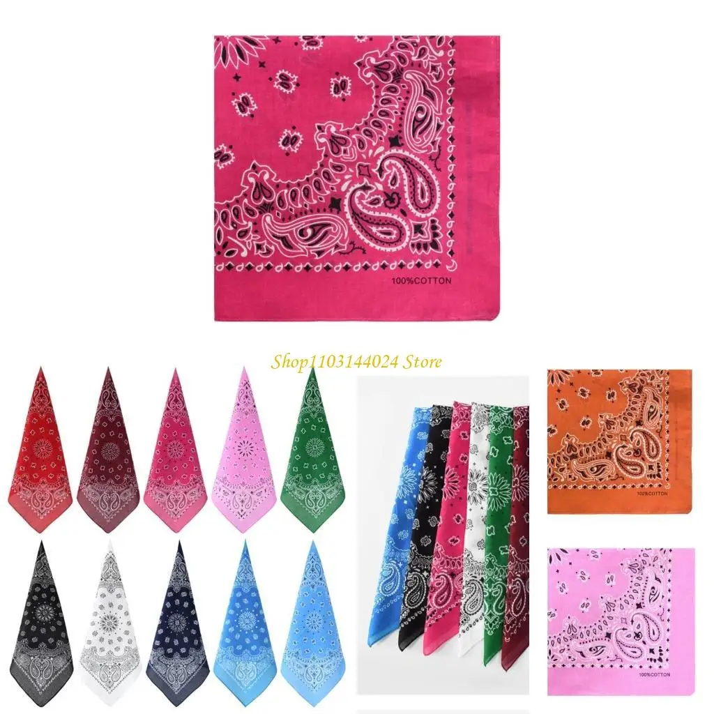 

N5ke bandanas pattern square scarf легкий головой платок быстро сушил