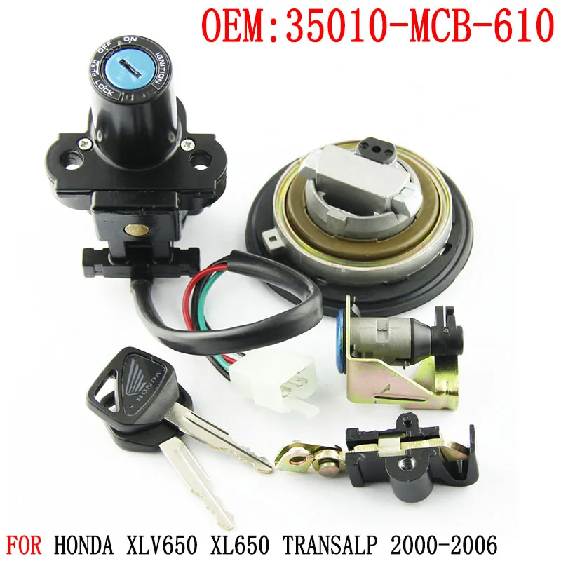 

Мотоцикл Топливный Газ ключ блокировки комплект замка зажигания для Honda XLV650 XL650 Transalp 2000-2006 35010-MCB-610 высокое качество