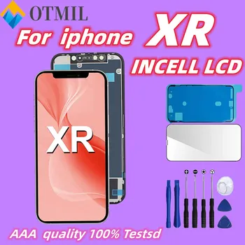 100% AAA +++ En İyi Seçim iPhone XR için hücre içi LCD Ekran 3D Dokunmatik Digitizer Meclisi ile Ölü Piksel Değiştirme Yok