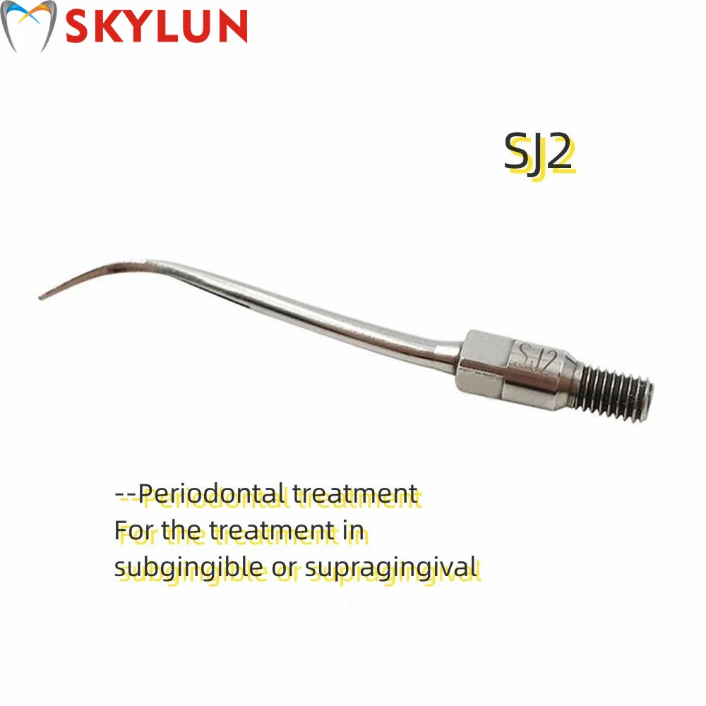 5PCS Dental Ultrasonic Scaler Tips Set SJ1 SJ2 SJ3 High-Quality Stainless Steel Compatible with NSK Air Scaler for Precision Ora
