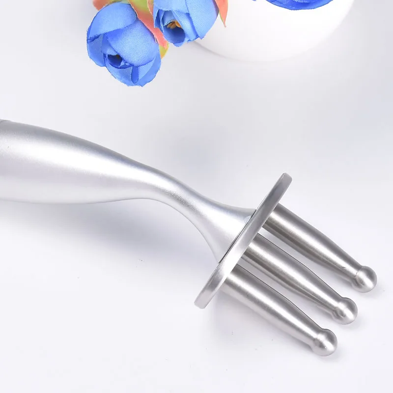 Lymphatic Acid Drainage Magnetotherapy Pen Fork Curved Handle Magnetotherapy Acid Pen Meridian Point Magnetic Massage Stick