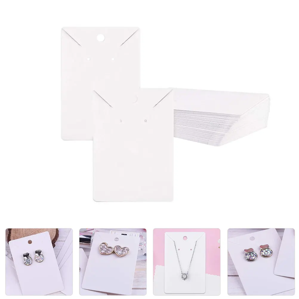

1Set Earring Display Cards High Quality Kraft Paper Vintage Style Jewelry Display Holder for Store Home Earring Cards