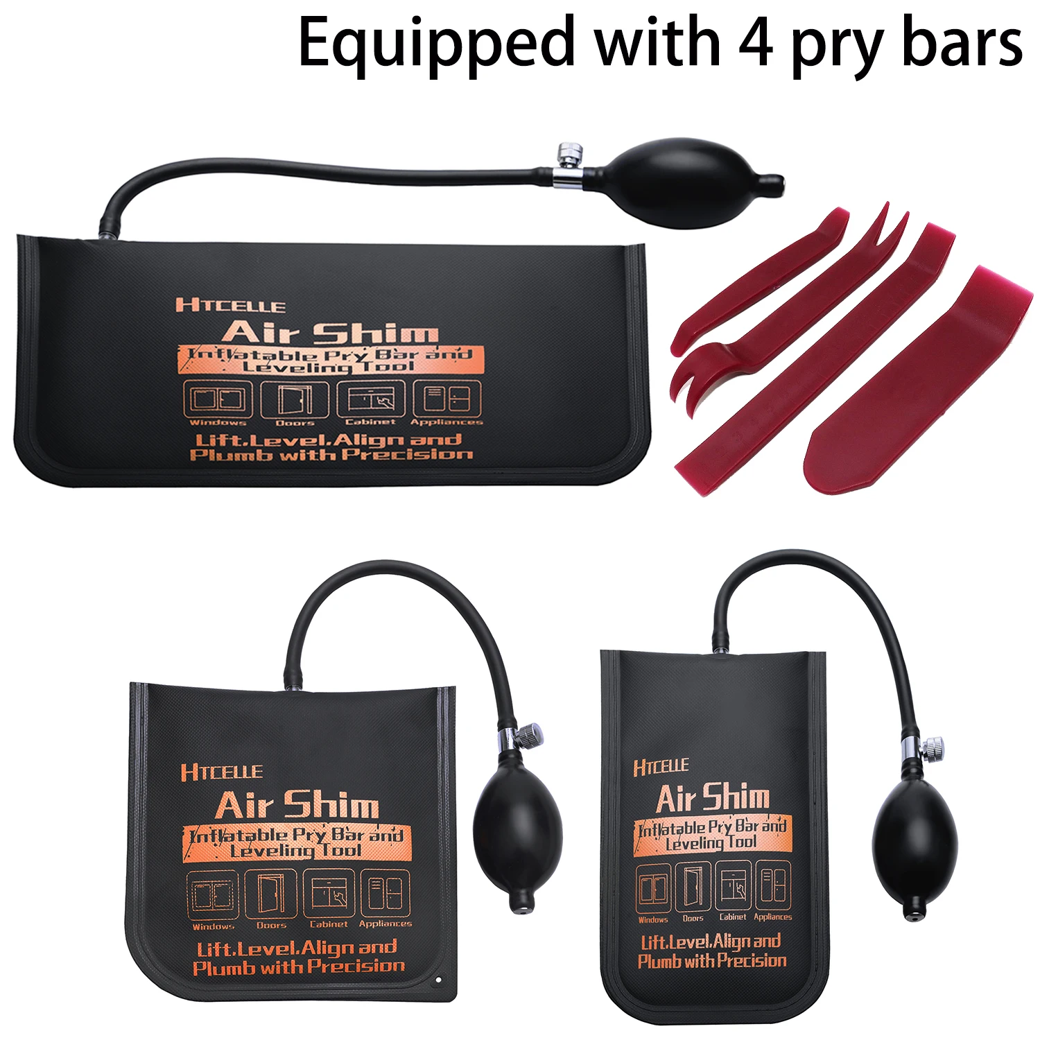 3pcs Equipped with 4 pry bars,Universal Automotive Safety Airbag Repair Kit, Easy Manual Installation, Built from Durable Materi