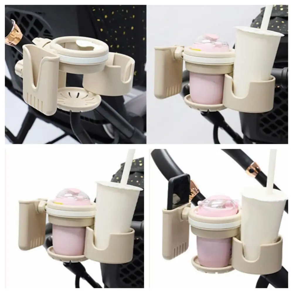 Portabicchieri per passeggino di grande calibro Portabicchieri per bambini regolabile antiscivolo Porta telefono Portabottiglie per bevande al caffè