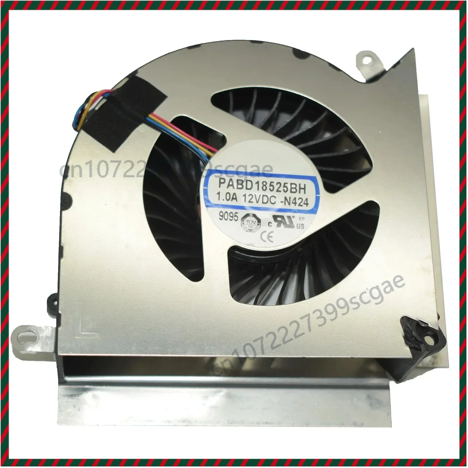 Replacement For MSI GT76 MS-17H1 4PIN CPU GPU Cooling Fan DC12V 1.0A PABD18525BM PABD18525BH N423 N424