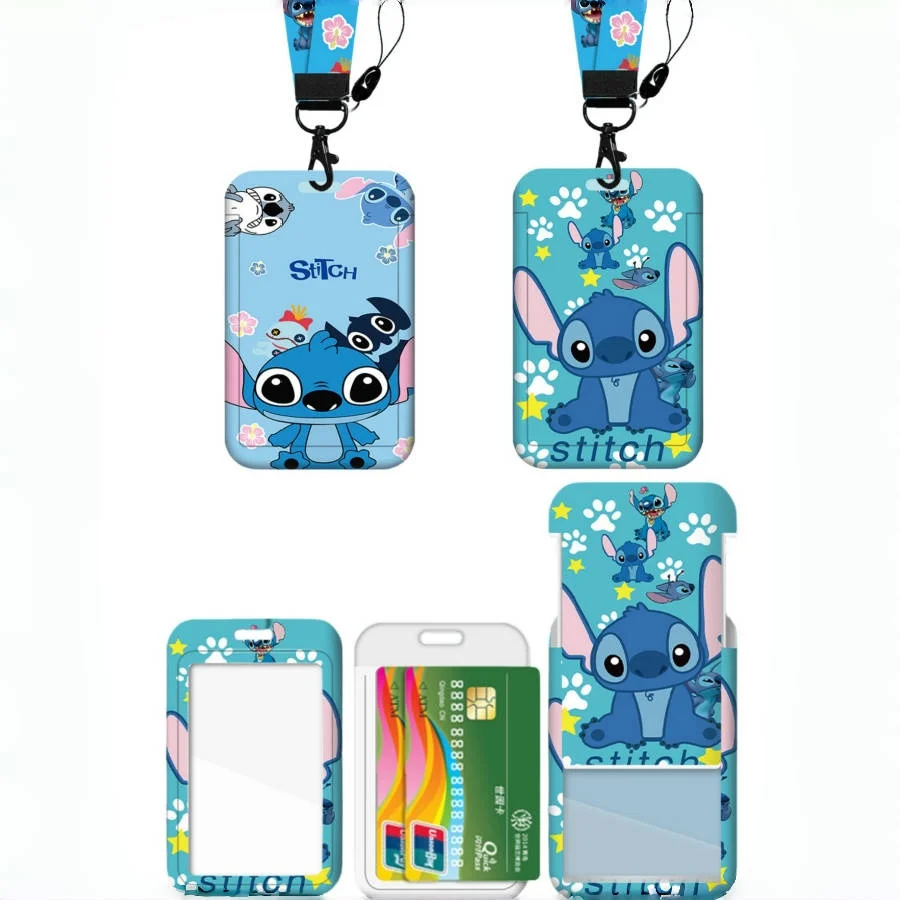 

Портативный держатель для студенческих карт с изображением Диснея Стич, держатель для проездных на автобус и метро, держатель для рабочих карт без возможности использования карты доступа, 1 шт.