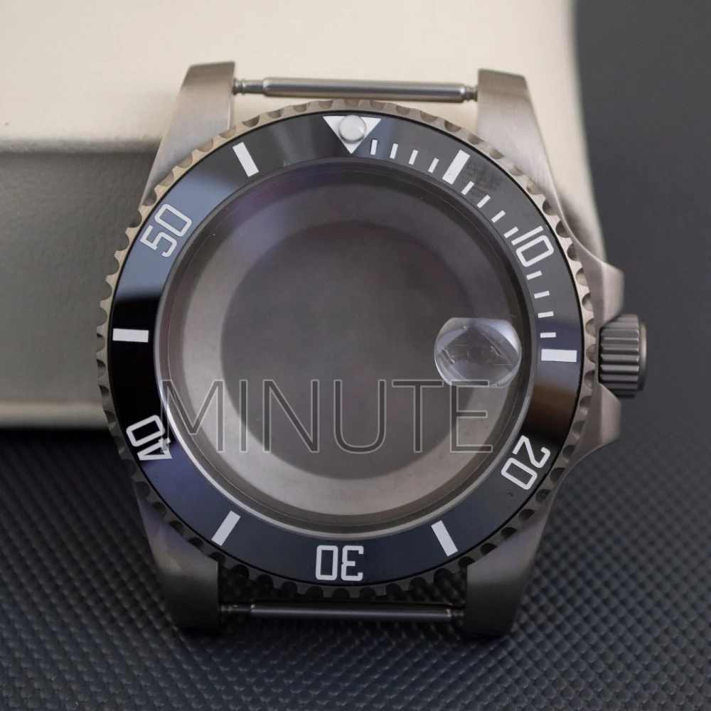 

40mm Titanium Dive Watch Case Strap for SUB GMT YM Watch Fit NH34 NH35 36 ETA PT5000 Movement Men Watch 100m Waterproof Sapphire