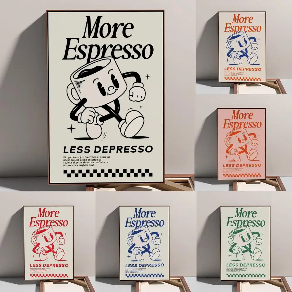 

Funky Cafe Coffee Quotes Poster Prints Oil Painting Mural Living Room Home Decoration Party Evening Cover