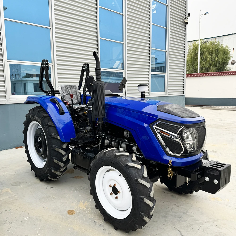 Factory Price Four Wheel Mini Tractor Compact Agriculture Diesel Engine Spacious Silent Cab 4 Wheel Farm Tractors