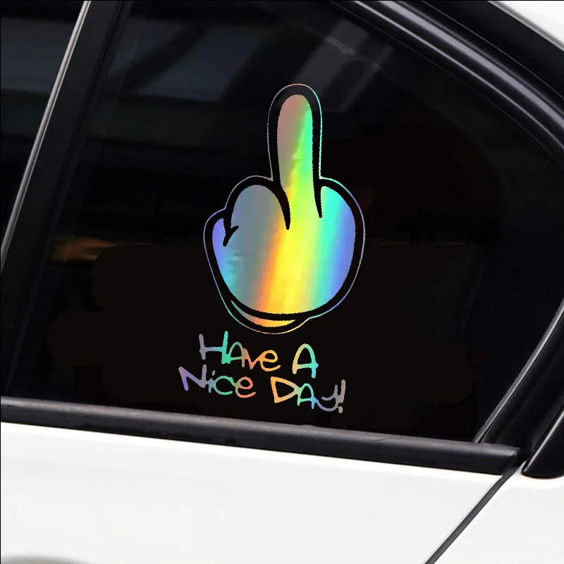 Have A Nice DAY ! Reflectiver Accesorios Moto Adesivi Stickers Motorcycle Decals Bicycle Car Styling Exterior Decor 15x8cm