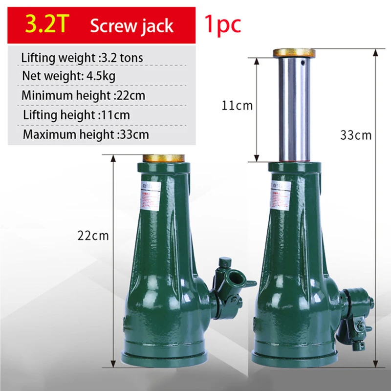 

The Maximum Height of Gear Stand of 3.2 Tons Mechanical Hand Screw Jack Is 33cm