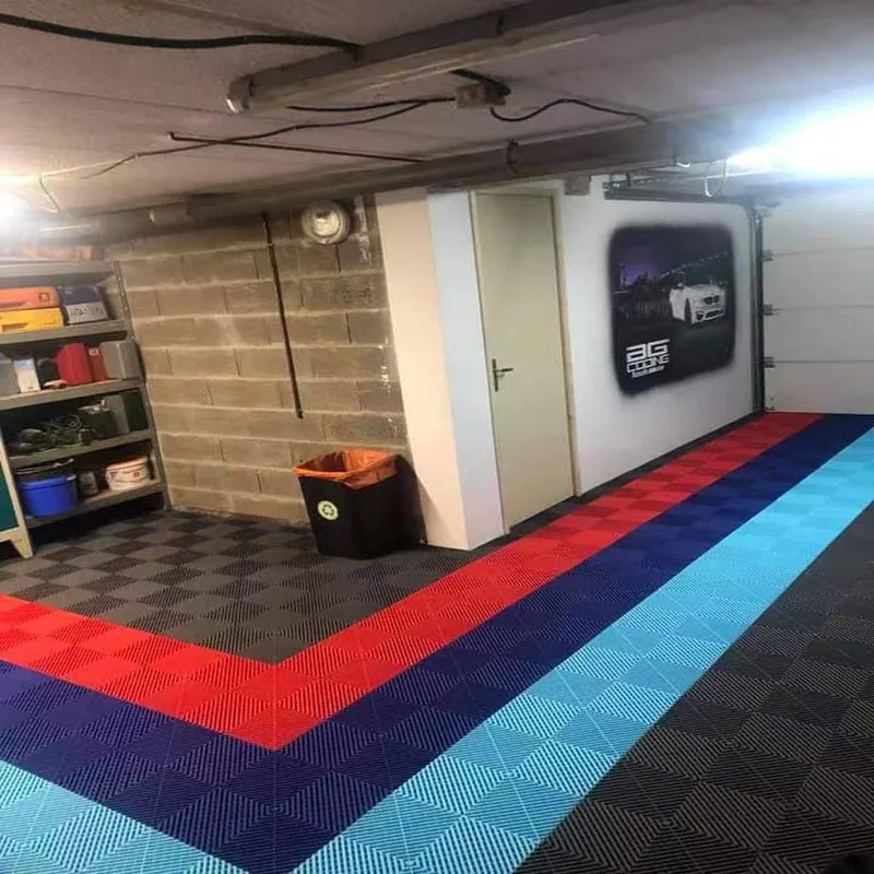 

Best Quality Anti Uv Antioxidant Plastic Interlocking Pvc Tiles Garage Floor Car washshop