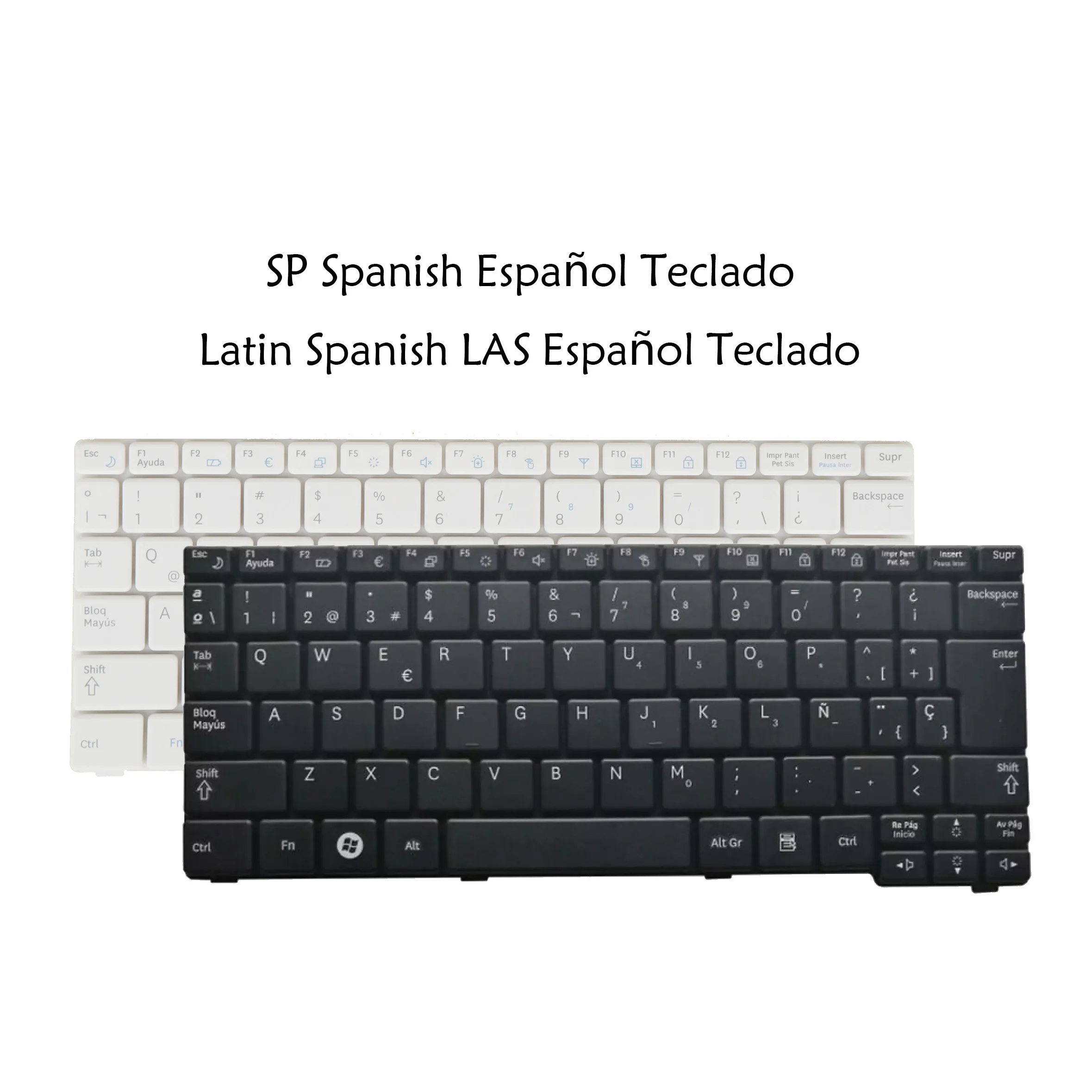 

Spanish / La Laptop Keyboard for Samsung Cnba5903105Kbil Cnba5902687K13Il905F Cnba5902767Ddn4R032 Cnba5902687Dbil Npn150 Npn148 Npn143 Np158 Nb30 Nb20 N158 N148 N145 N143 N128