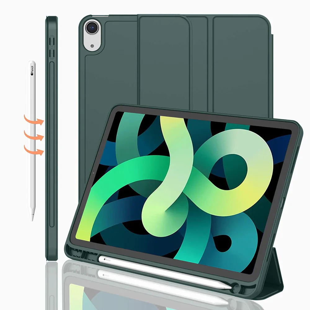 Con portalápices Funda para iPad pro 12,9 air 11 13 11th 11 M3 10,5 10,2 iPad Air 5th 4th 10th Gen 10,9 iPad Air1 2 6th 5th 9,7