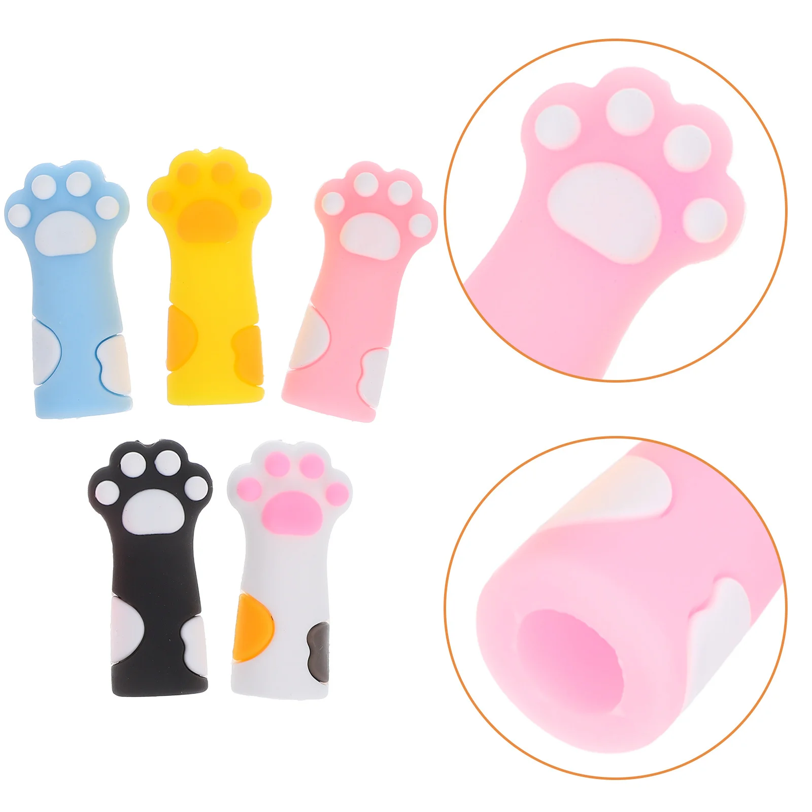 

10pcs Knitting Needle Protectors Silicone Stitch Stoppers Nonslip Diy Crocheting Sewing Craft Needle Cap Accessories Handicraft