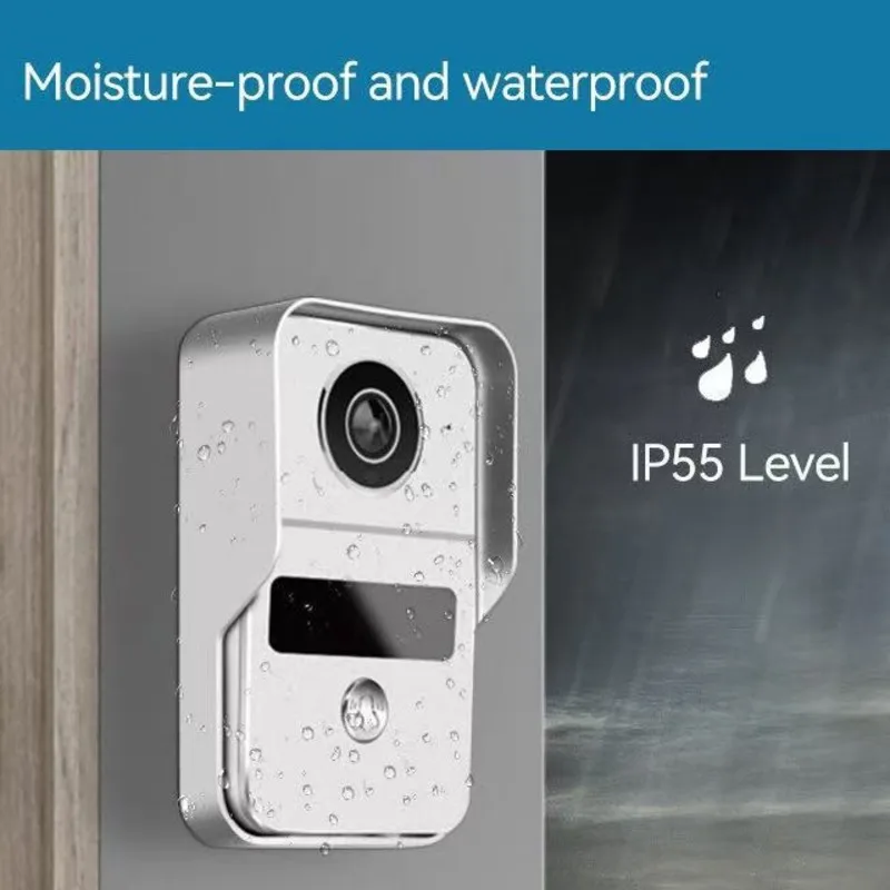 Doorbell HD Tuya APP Remote Wifi Visual Bell Intercom System Visual Night Vision Villa Wired Doorbell Camera US Plug-AEF7