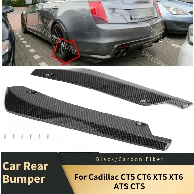 

Rear Bumper Lip Splitter Diffuser for C-adillac CT5 CT6 XT5 XT6 ATS CTS Scratch Protector Spoiler Extension Winglets Side Skirt