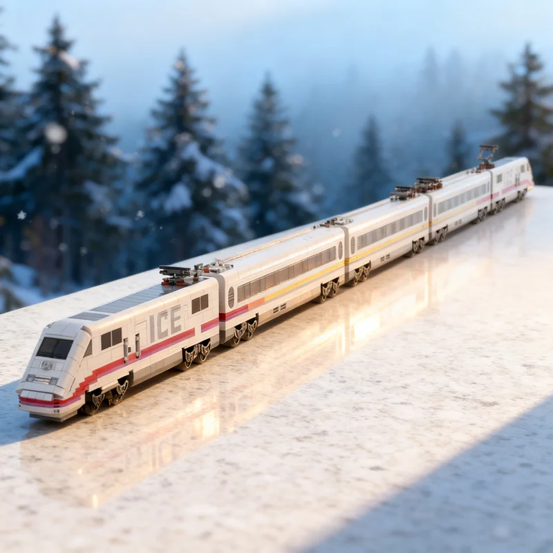 

3033pcs MOC ICE S Measurement From The German Railway Train Model Building Blocks Creative Display Gift Collectible Decor Kids