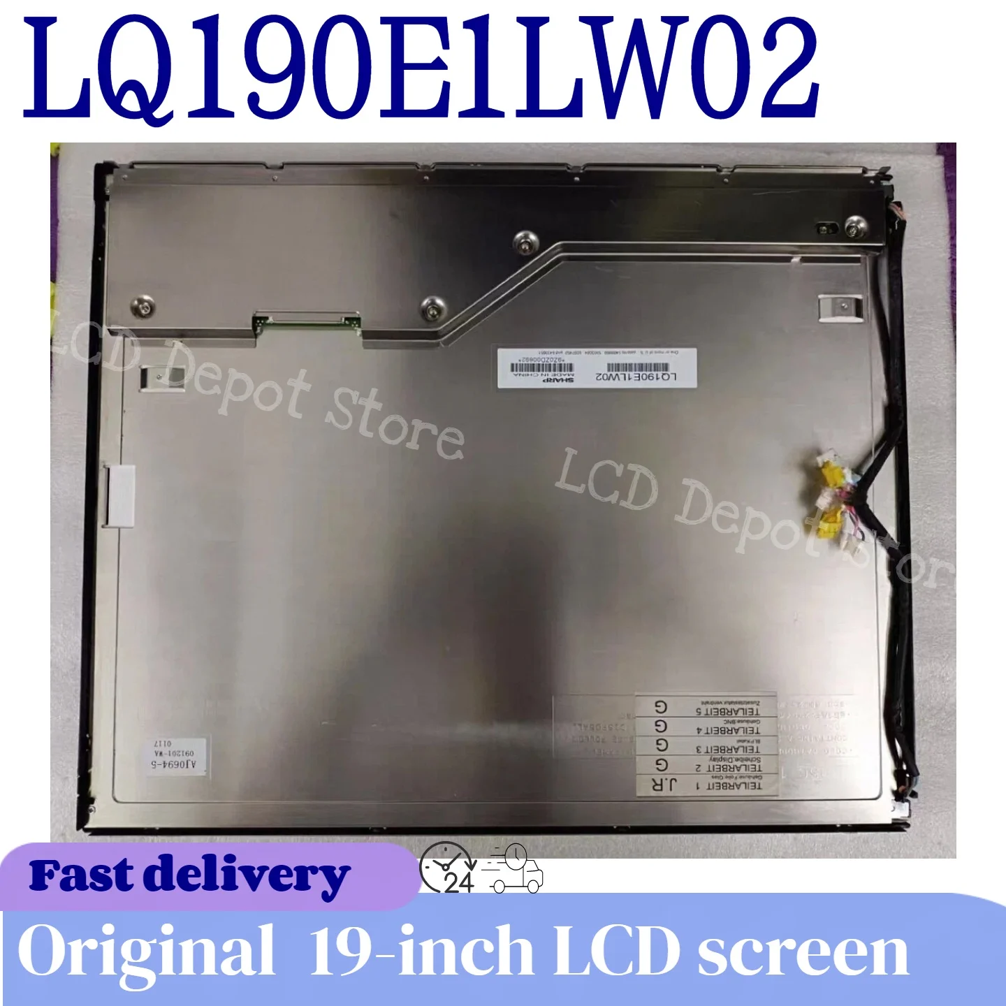 

Оригинальный 19-дюймовый LQ190E1LW02 LQ190E1LW01 FLC48SXC8V-11A протестирован и отправлено