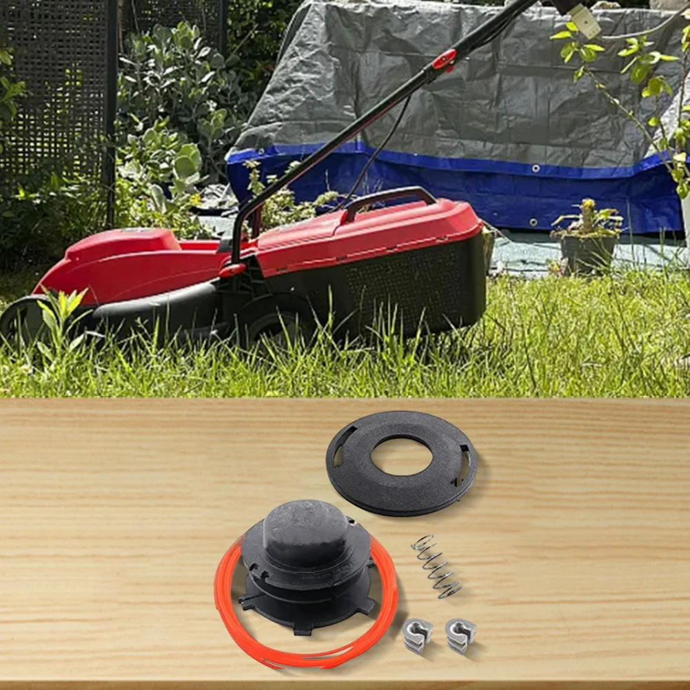 Lawn Mower 25-2 Trimmer Head Replacement Kit With Spool, Fasteners And Spring For Easy Install String Trimmer Tools Accessory