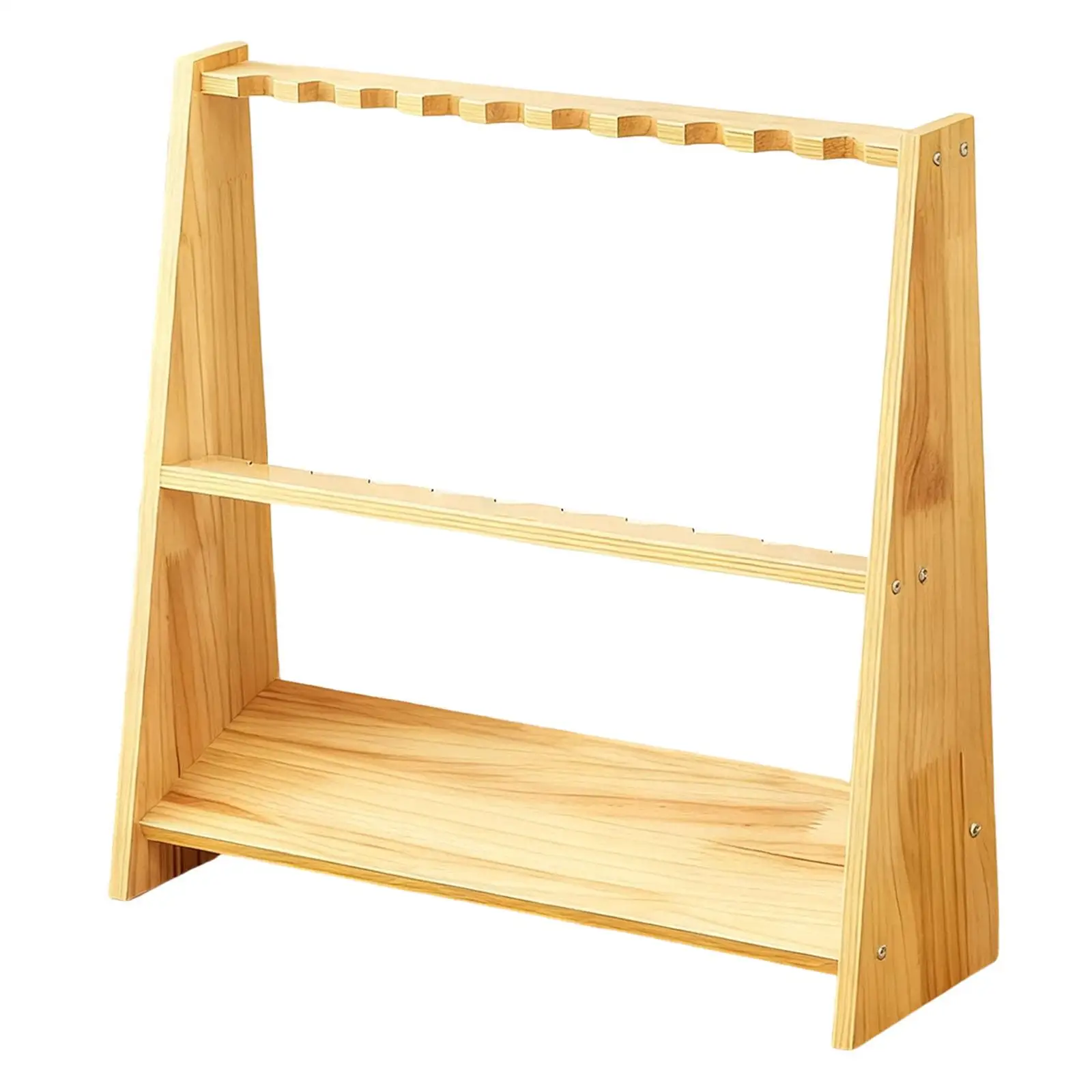 حامل جديلة حمام السباحة هدية خشبية فقط لعرض اللاعب وحامل أرضي حديث بطبقتين #1