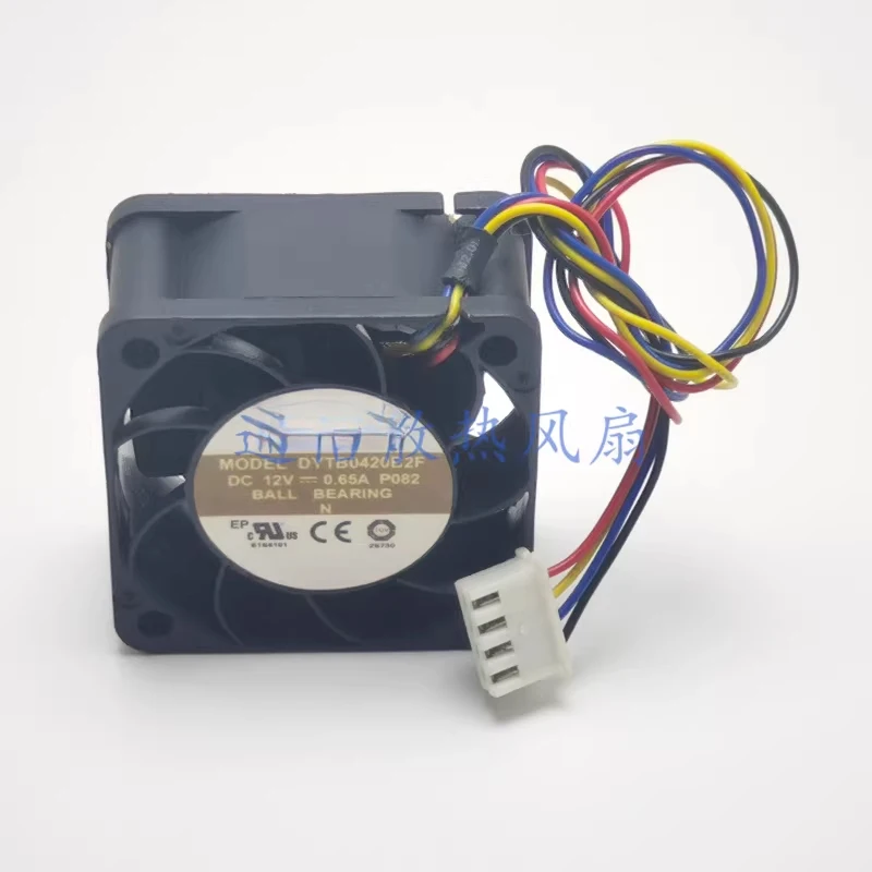HTS  For  AVC DYTB0420B2F 12V DC 0.65A 4-wire cooling fan 4020 4CM 1PCS